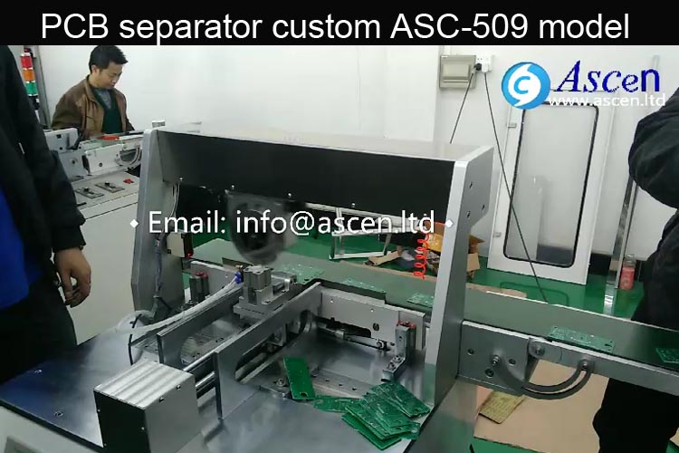 <b>Motorized PCB depaneling V cutter machine automatic operation</b>