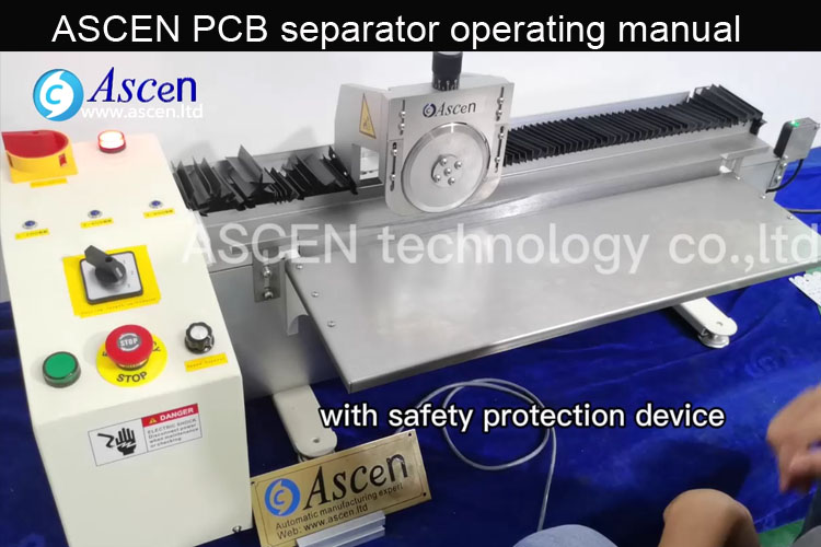 ASCEN PCB depaneling machine|PCB separator|cutting depanalizers operate manual