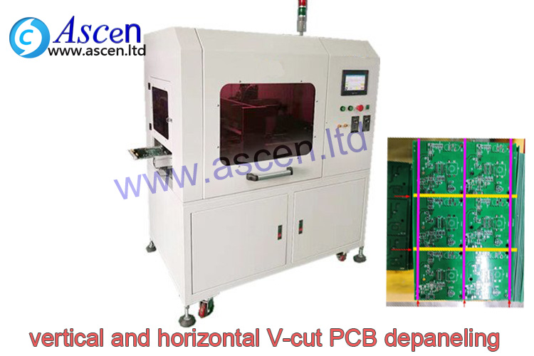 Double direction PCB V-cut depaneling