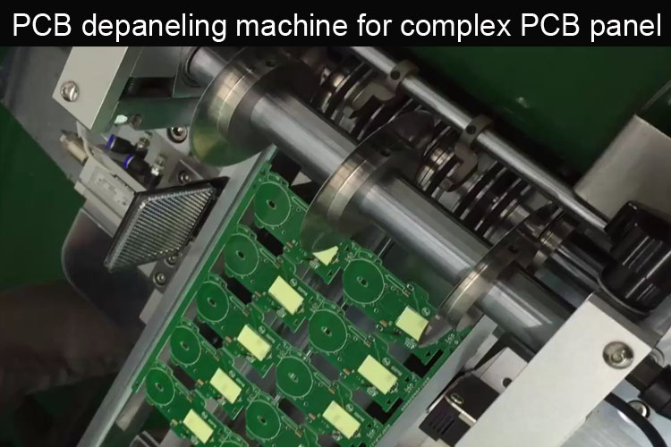 automation PCB depaneling for V-cut of whole PCB panel  