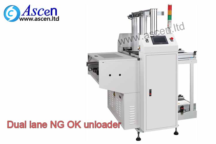 NG OK multi magazine PCB unloader